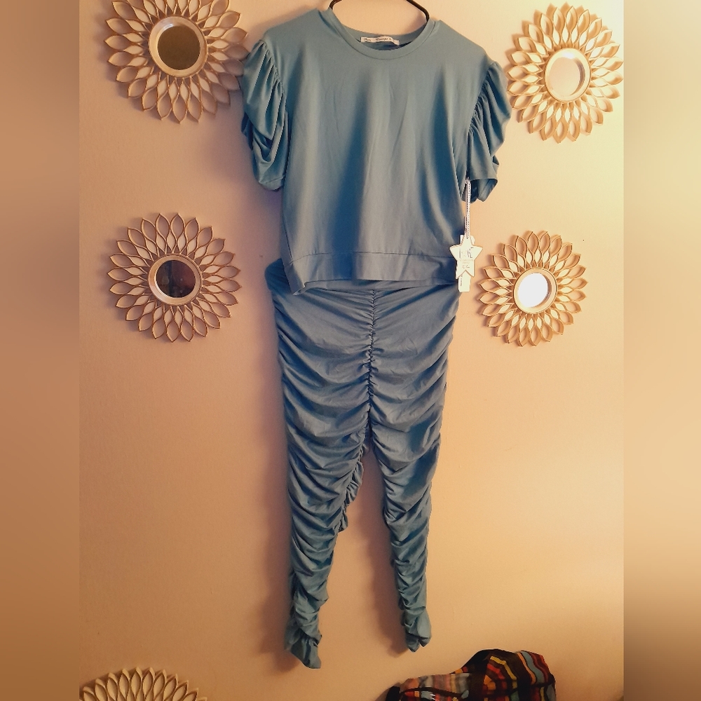 Ruched pants set